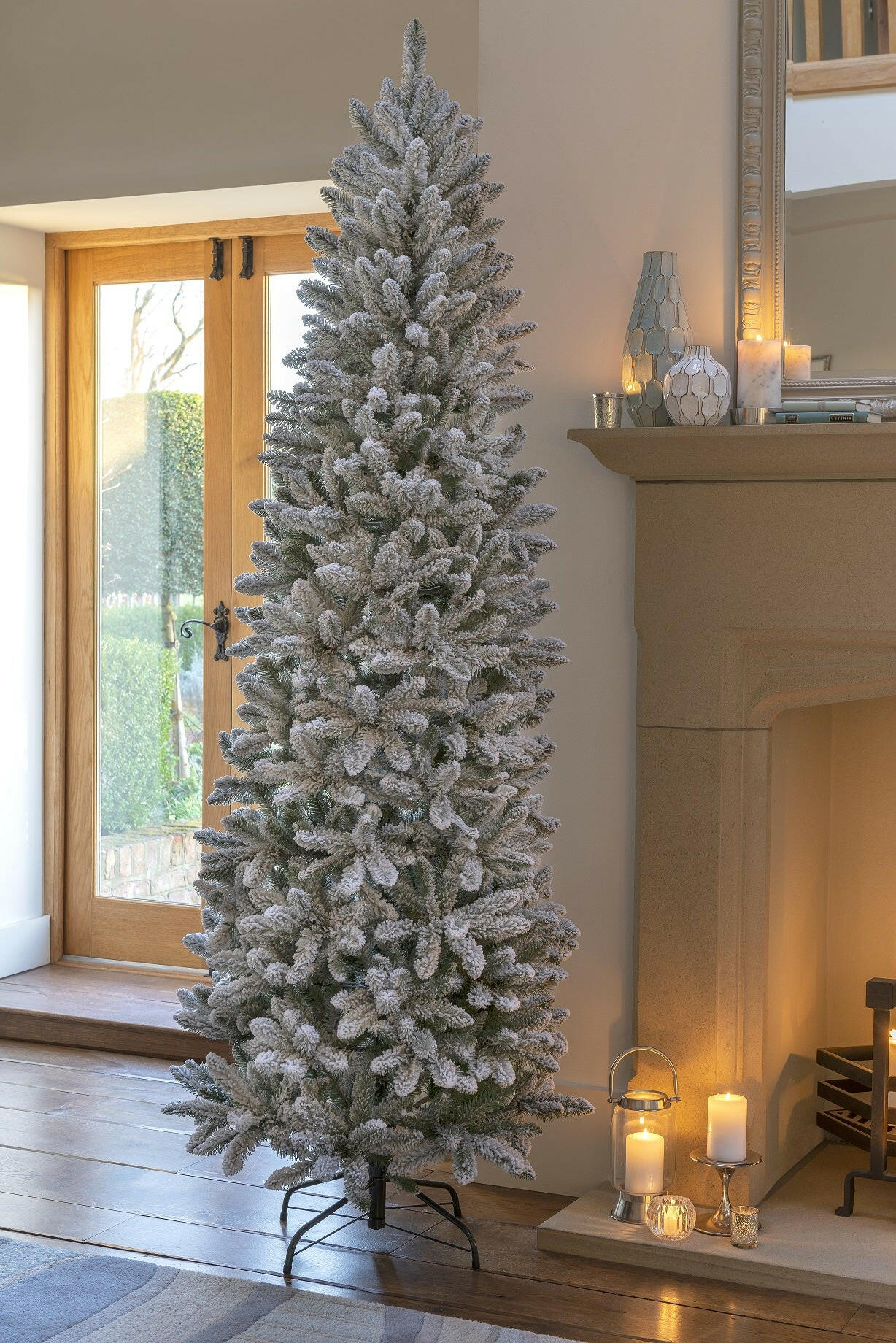Artificial Snowy Kingswood Fir Hinged Luxury Christmas Tree