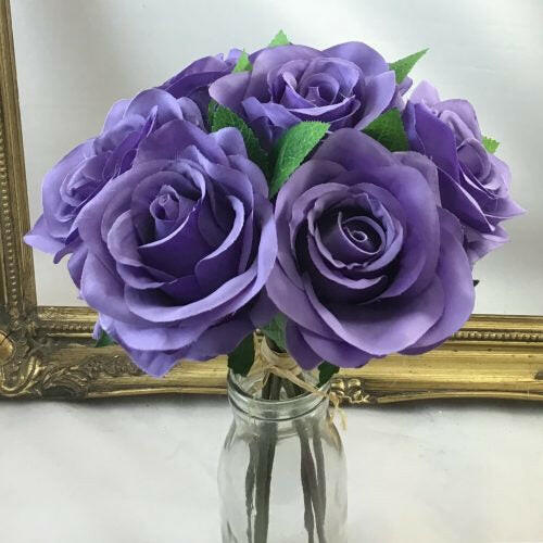 Artificial Silk 7 head Rose Bundle