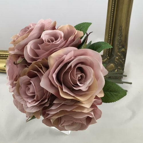 Artificial Silk 7 head Rose Bundle