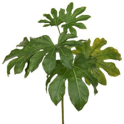 Artificial Silk Fatsia Leave Spray