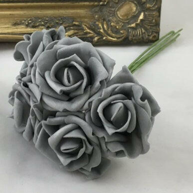 Artificial Colourfast Rose Bud Bunch