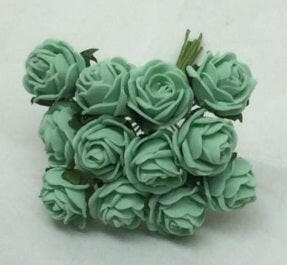 Artificial Colourfast Cottage Rose Bud Bunch, 12 Flowers