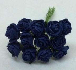 Artificial Colourfast Cottage Rose Bud Bunch, 12 Flowers