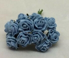 Artificial Colourfast Cottage Rose Bud Bunch, 12 Flowers