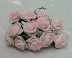 Artificial Colourfast Cottage Rose Bud Bunch, 12 Flowers