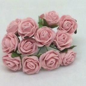 Artificial Colourfast Cottage Rose Bud Bunch, 12 Flowers