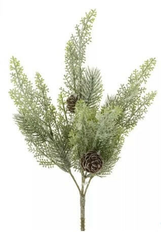 Artificial Snowy Cedar Bush
