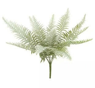 Artificial Snowy Fern Bush