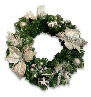 Artificial Glitter Christmas Wreath Ring