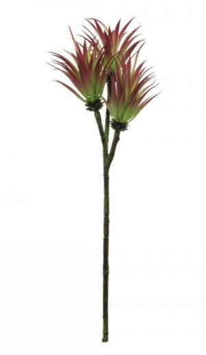 Artificial 3 Headed Jewel Succulent Spray