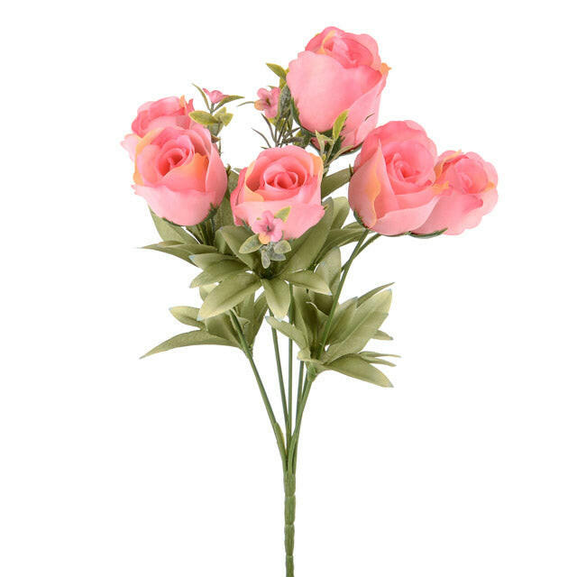 Artificial Silk Flora Rose Bud Bush