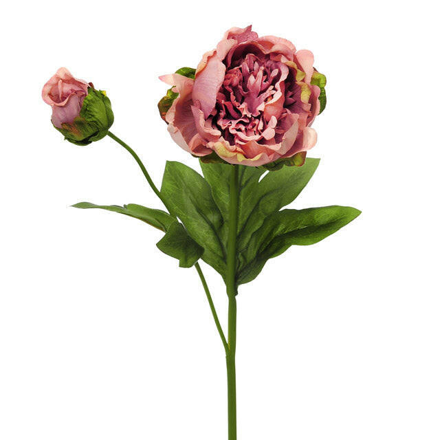 Artificial Silk Vintage Peony