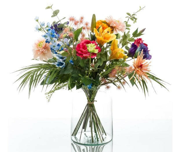 Artificial Silk Pretty Powerful Flower Bouquet Arrangement