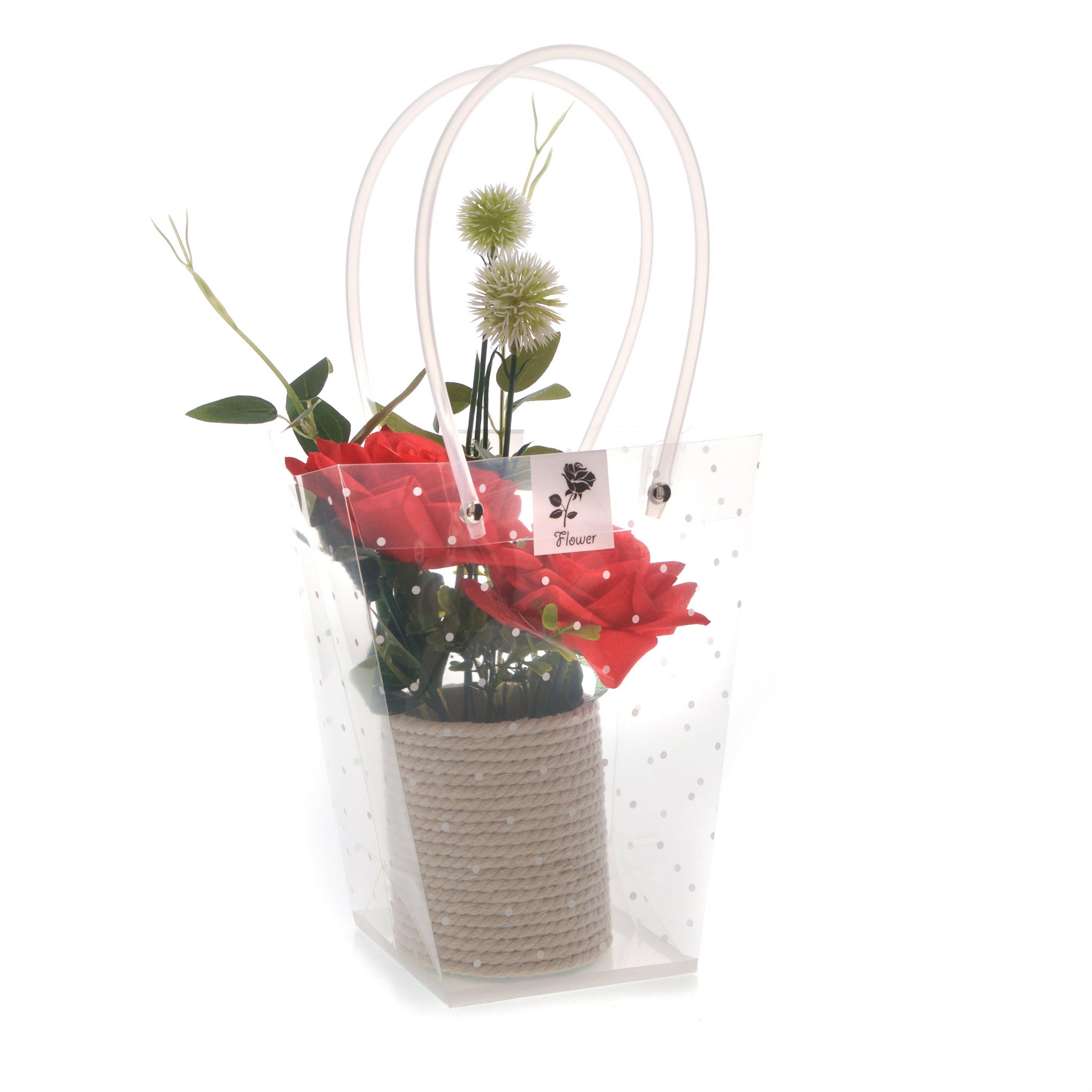 Artificial Silk Rose Flower Display