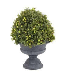 Artificial Large Urn Potted Greenery with Berries Complete