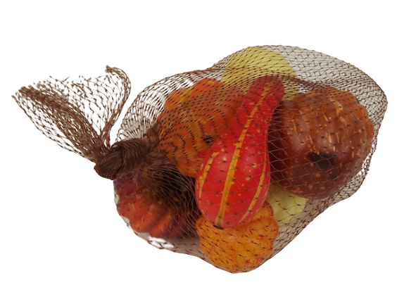 Artificial Pumpkins Mixed in net 10 Pieces