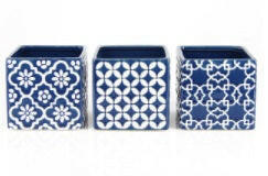 Assorted Deco Pattern Ceramic Cubes