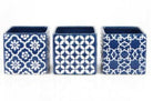 Assorted Deco Pattern Ceramic Cubes
