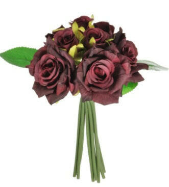 Artificial Silk Mini Tea Rose Hand Tie