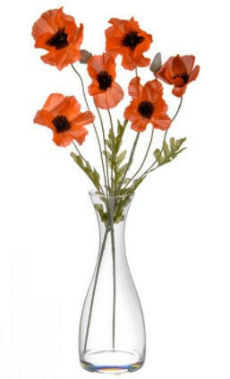 Artificial Silk Poppy Flower Arrangement