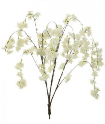 Artificial Silk Weeping Cherry Blossom Branch