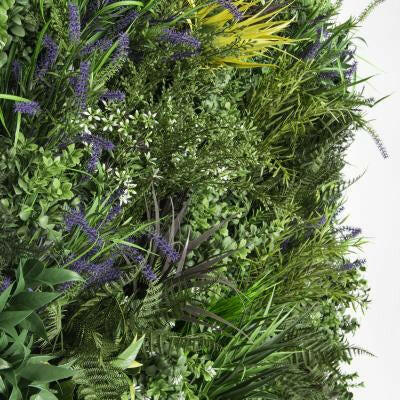Artificial Green Wall Chatton Mix 100 x 100cm FR UV