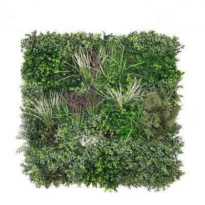 Artificial Green Wall Detchant Mix 100 x 100cm FR UV