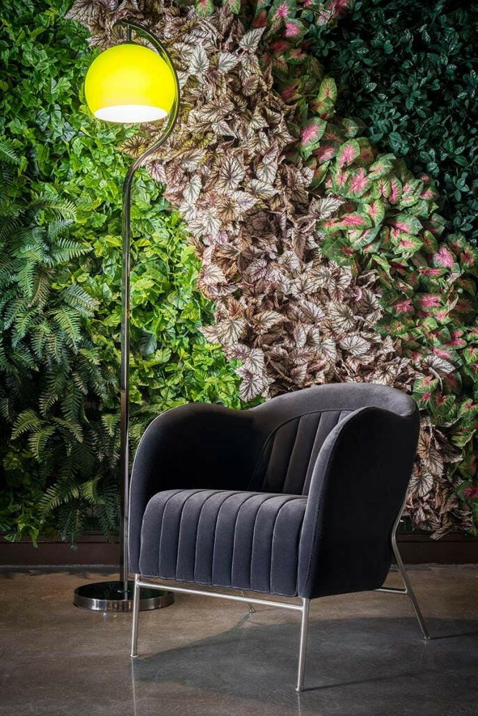 Artificial Green Wall Tropical Leaves 100 x 100cm