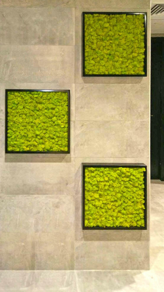 Artificial Green Wall Tropical Leaves 100 x 100cm