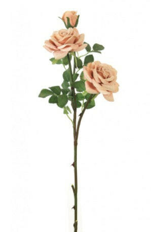 Artificial Silk Supreme Medium Open Rose Spray