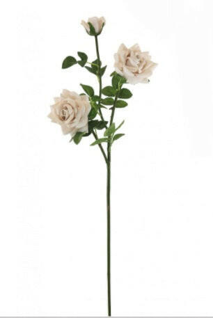 Artificial Silk Supreme Medium Open Rose Spray