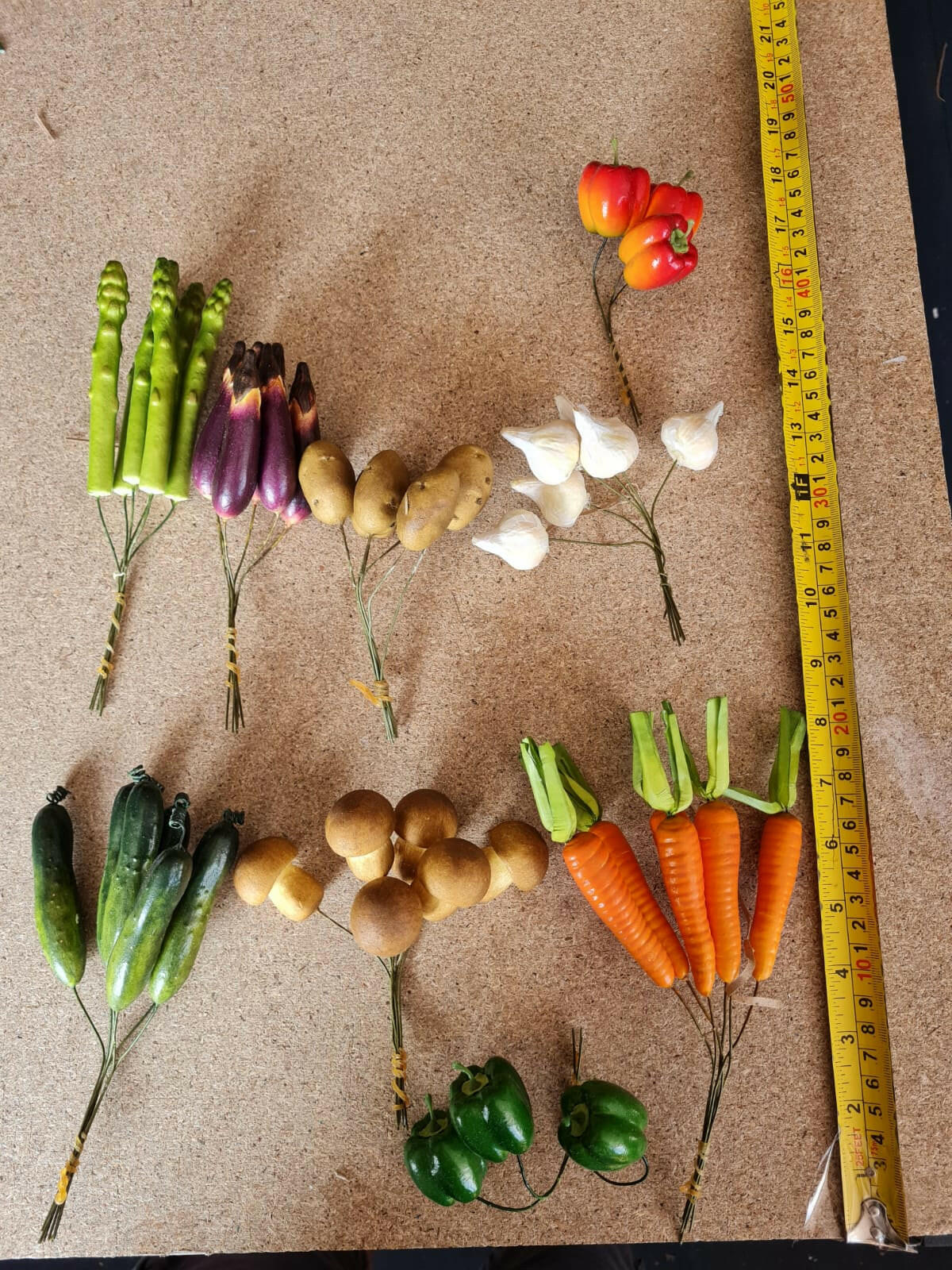 Artificial Assorted Vegetable on a Wire