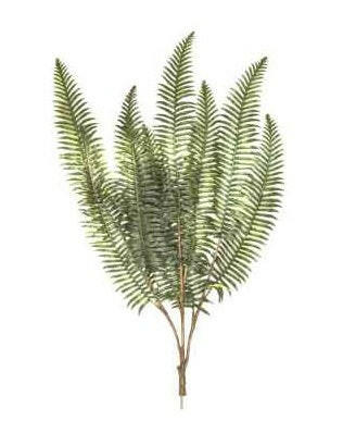 Artificial Silk Fern Leaf Branches 10 Pack