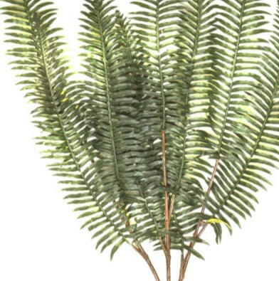 Artificial Silk Fern Leaf Branches 10 Pack