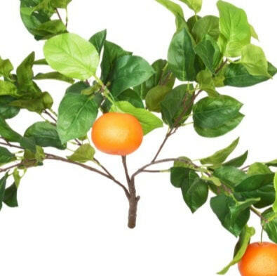 Artificial Silk Orange Branch