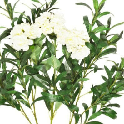 Artificial Silk Ruscus Blossom Branches 10 Pack