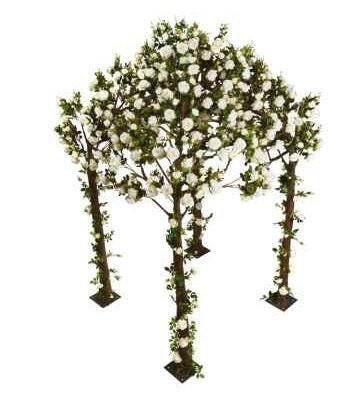 Artificial Silk Rose Pergola