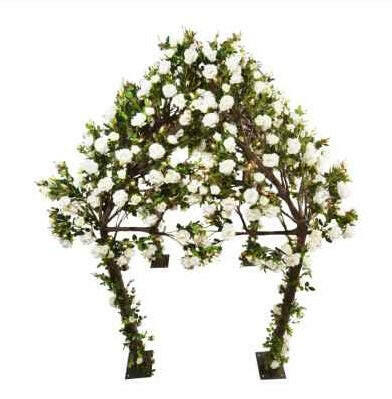 Artificial Silk Rose Pergola