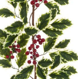 Artificial Christmas Holly Berry Garland
