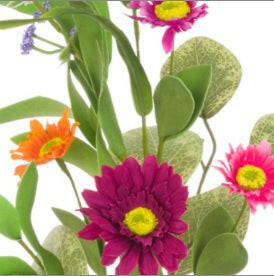 Artificial Silk Gerbera Daisy Mix Spray