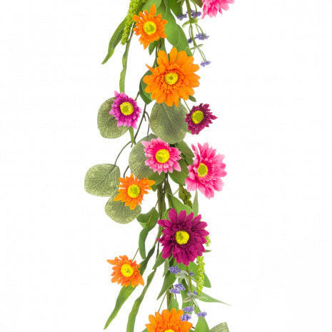 Artificial Silk Gerbera Daisy Mix Garland
