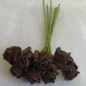 Artificial Colourfast Cottage Rose Bud Bunch, 8 Flowers