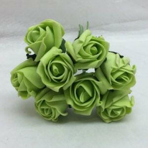 Artificial Colourfast Cottage Rose Bud Bunch, 8 Flowers