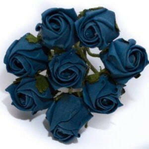Artificial Colourfast Cottage Rose Bud Bunch, 8 Flowers