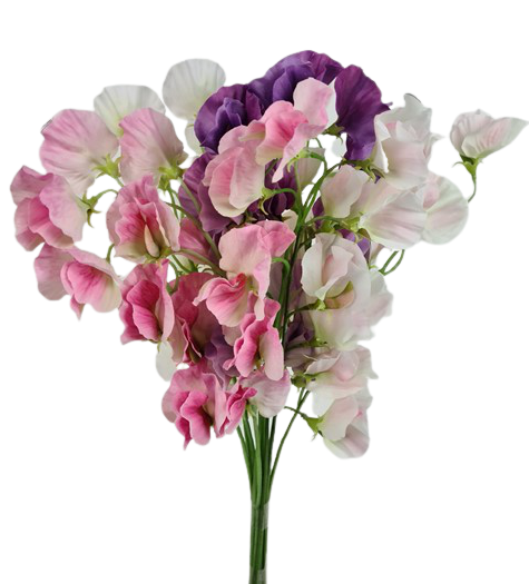 Artificial Silk Sweet Pea Single Stem Flower