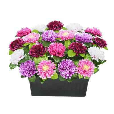Artificial Silk Chrysanthemum Trough
