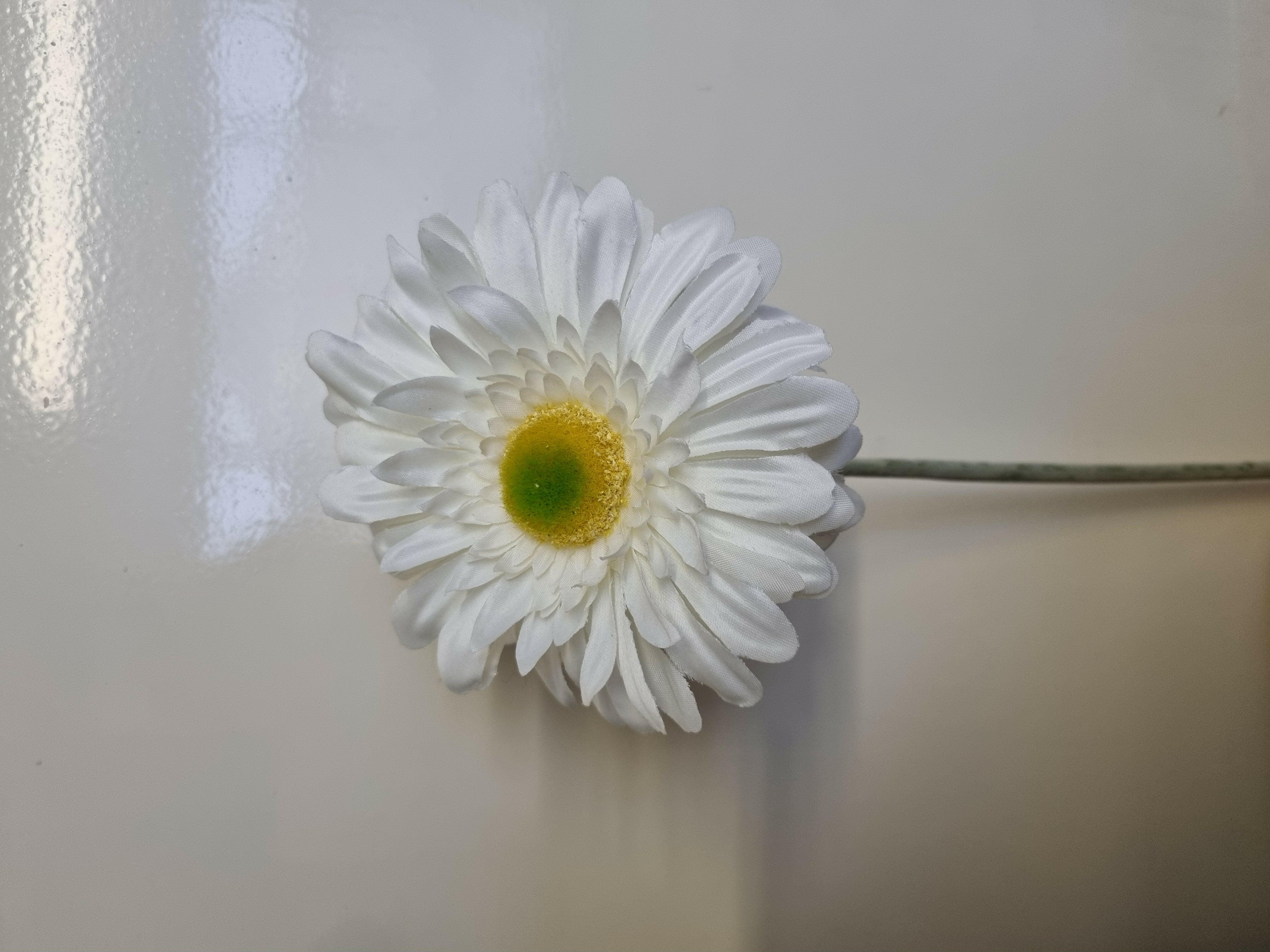 Artificial Flocked Gerbera Single Stem