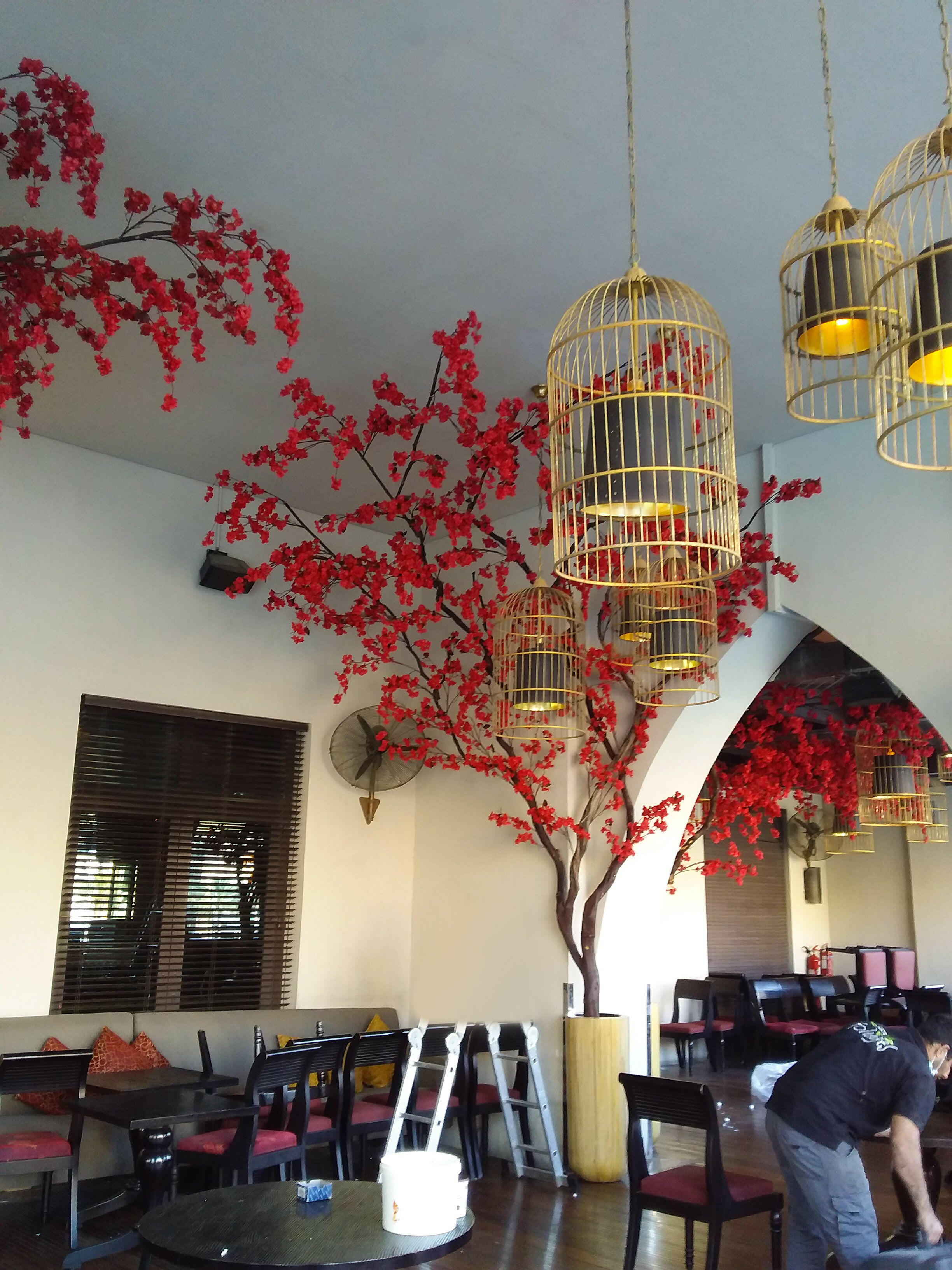 Artificial Bespoke Natural Multi Sprawling Trunk Cherry Tree