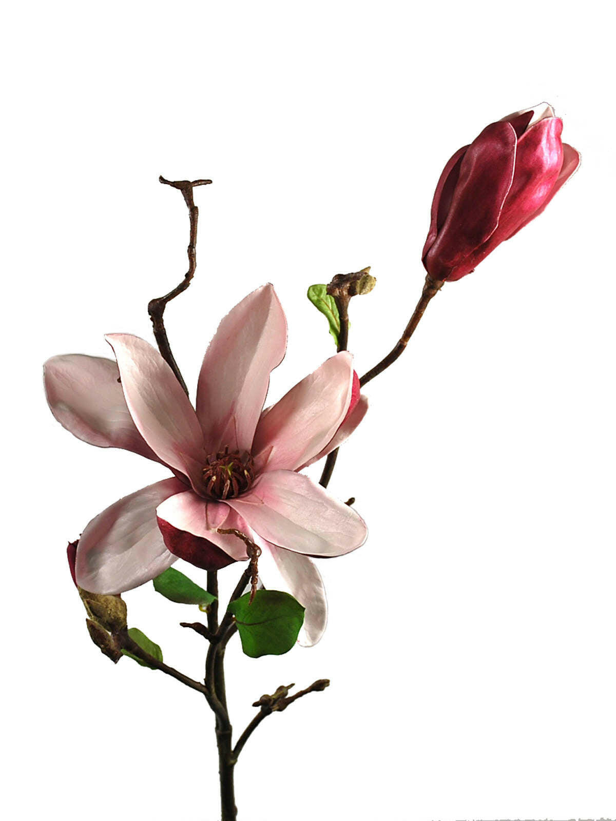 Artificial Silk Magnolia Large Pick Spray