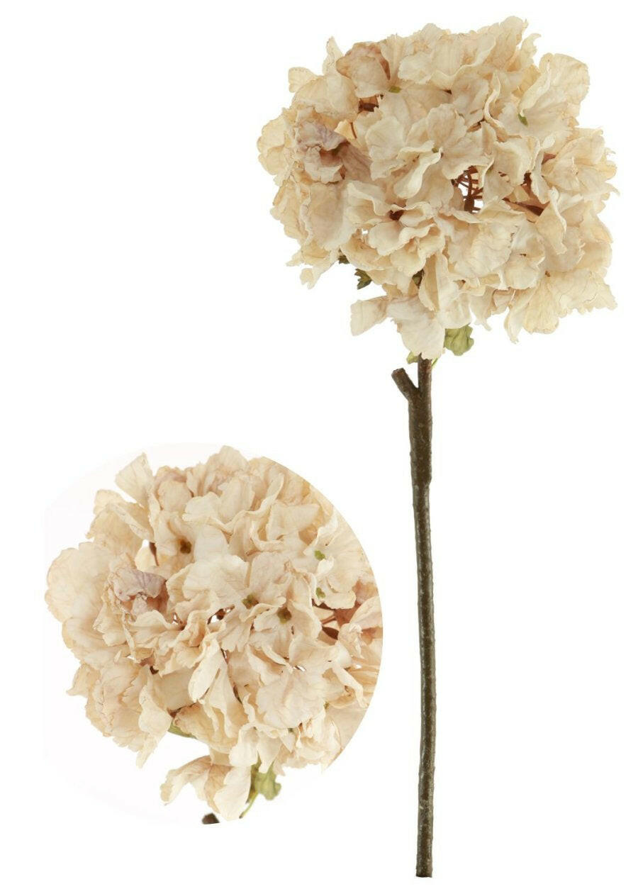 Artificial Dried Touch Ruffled Hydrangea